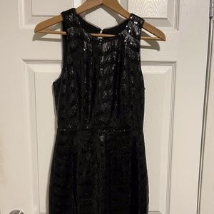 BCBGMAXAZRIA BLACK SEQUIN DRESS